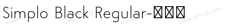 Simplo Black Regular字体转换